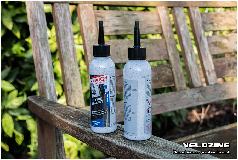 Cyclon HQ Tyre Sealant, test, velozine, Cyclon, bandenmelk, melk, latex, vloeibare latex, tubeless, tubeless melk, tubeless banden