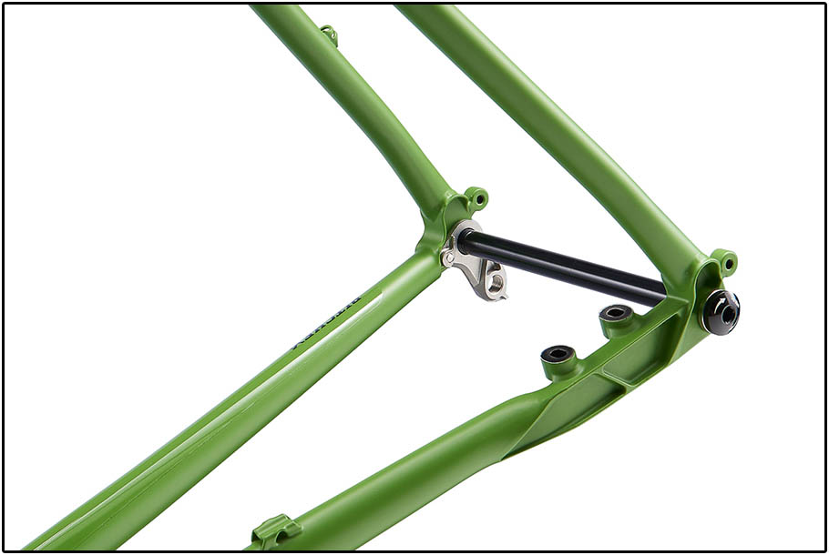 Outback, disc brakes, thru-axle, montagepunten