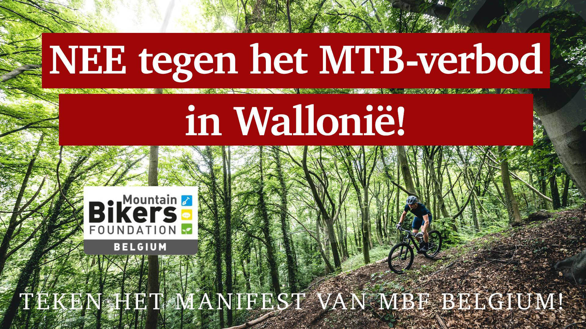 MBF Mountainbike verbod Wallonië