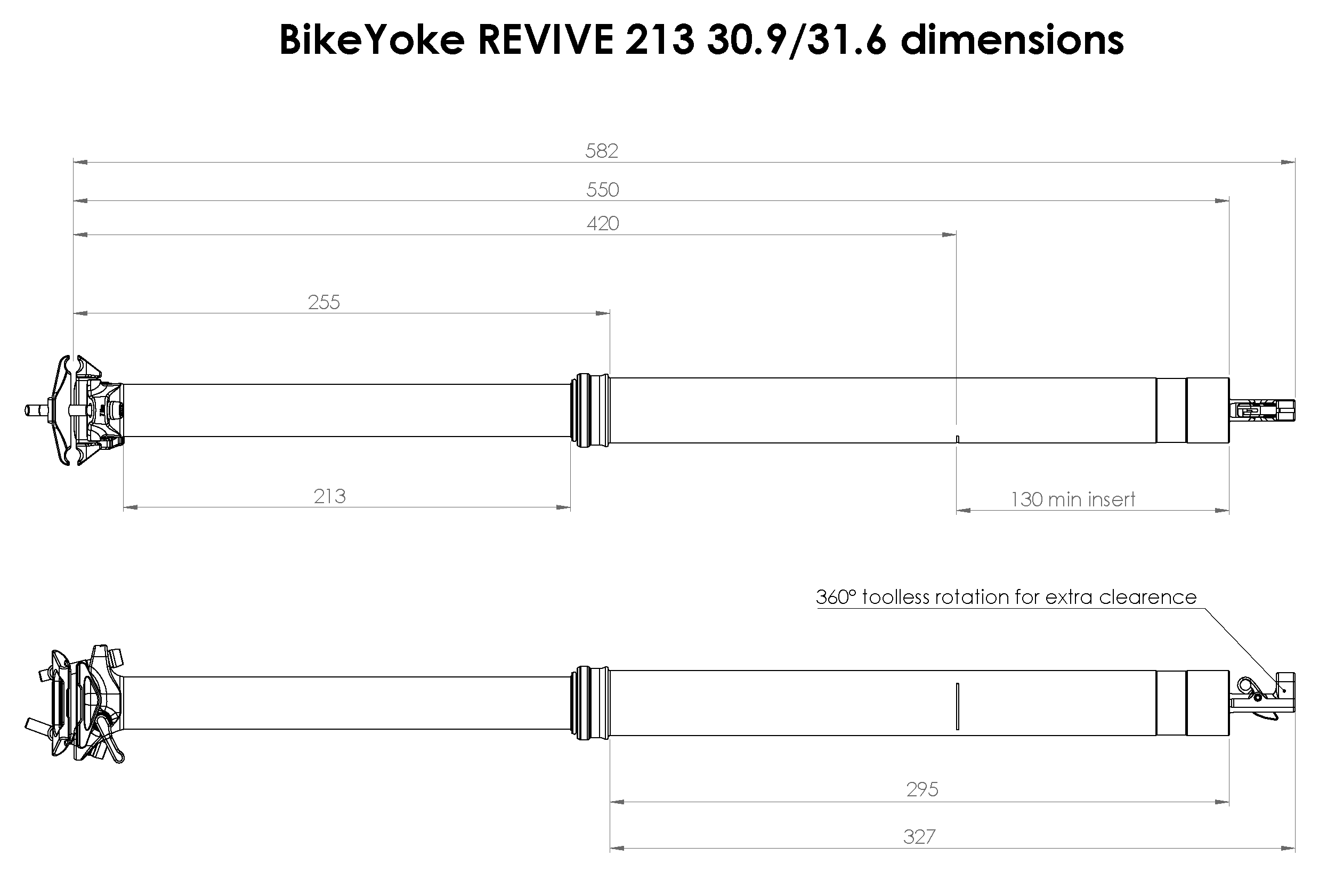 BikeYoke Revive 213 mm