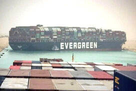 Containerschip klem in Suezkanaal: nu nóg langer wachten op je fietsonderdelen