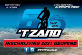 Zondag 3 oktober 2021: mountainbikewedstrijd '6 uur van 't Zand'
