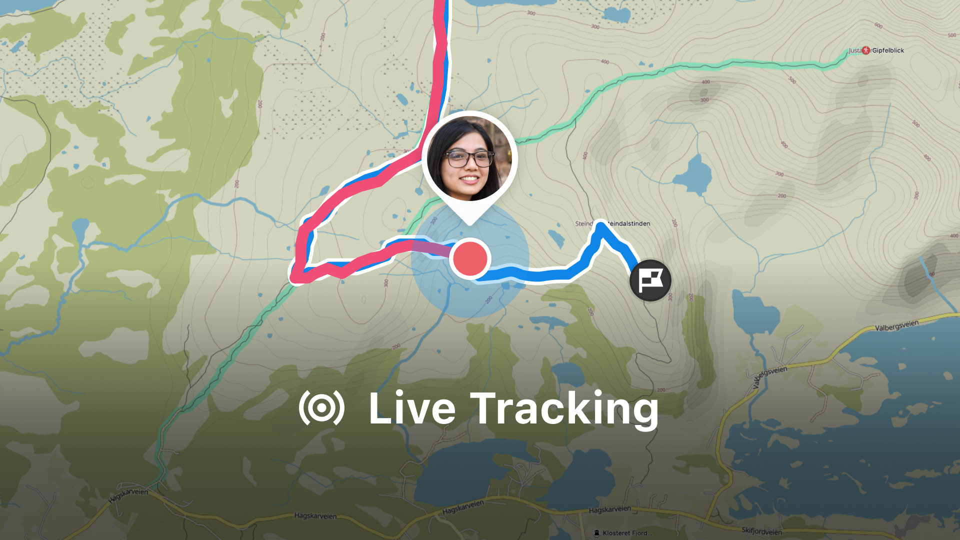 Komoot Live tracking