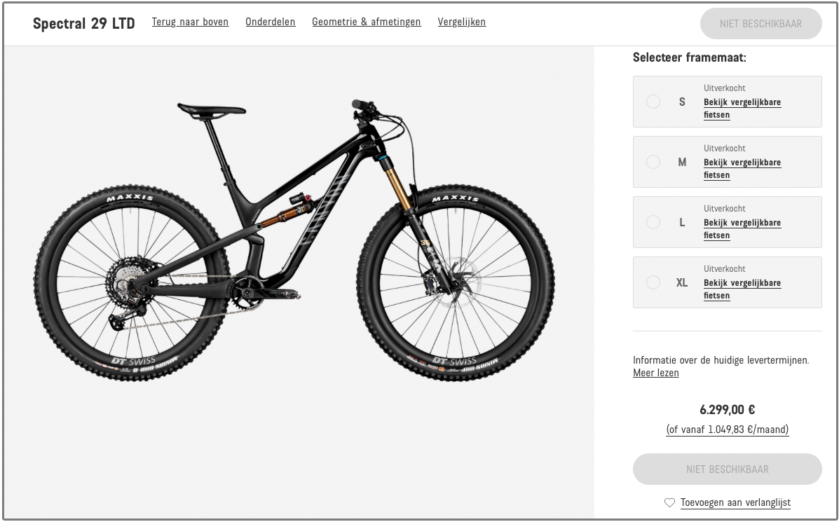 spijsvertering Nucleair ding Je Canyon fiets online kopen: bestellen en rijden maar...? - Velozine