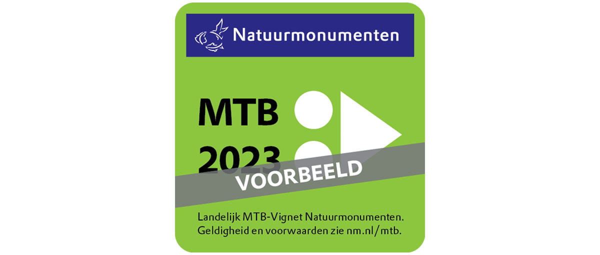 Mountainbikevignet MTB vignet Natuurmonumenten 2023