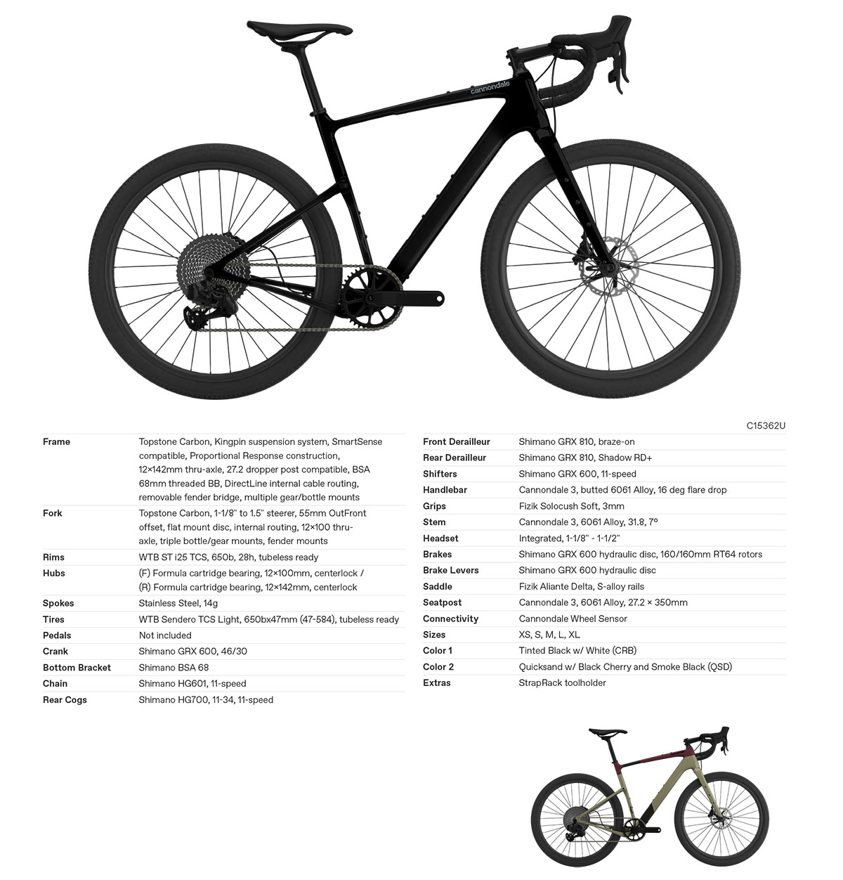 Cannondale Topstone Carbon 3 650b