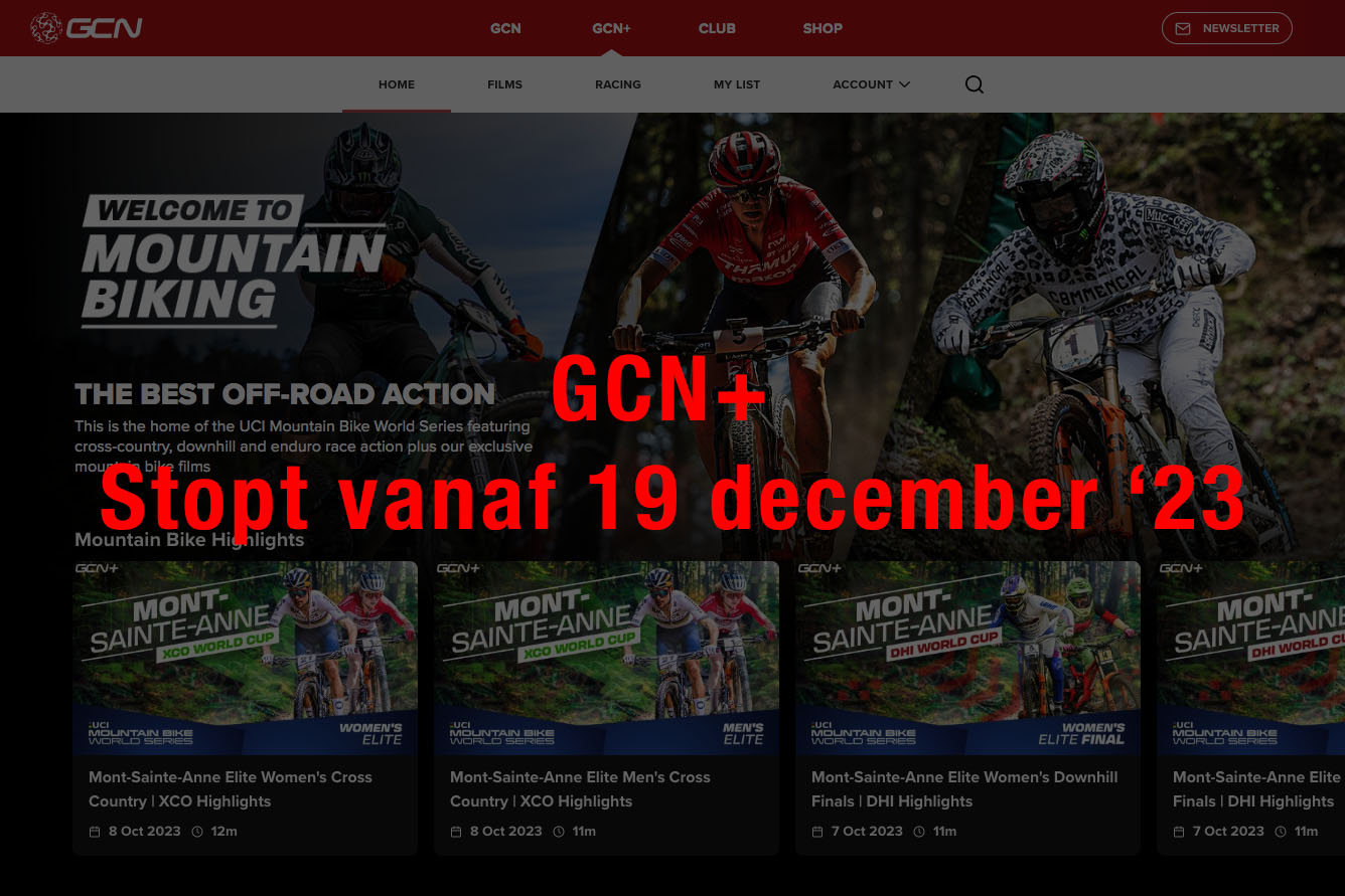 GCN+ Stopt | Vanaf 19 december 2023 Mountainbike wereldbeker cyclocross livestream op Discovery+ Eurosport+ 