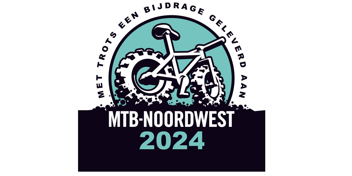 MTB Noordwest Sticker 2024 – Mountainbike vergunning vrijwillige bijdrage mountainbikeroute