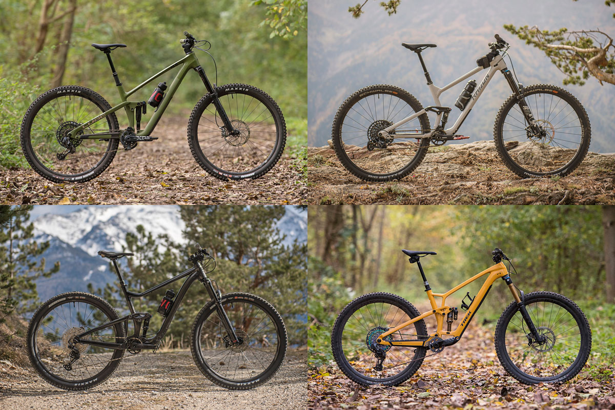 Test overzicht trailbikes 2023 Giant Trance 29 2 Cube One55 Trek Fuel EX Radon Slide AL