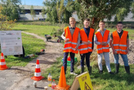 Leerlingen Lentiz Floracollege onderhouden mtb-route Hoek van Holland MTBRoute_HoekvanHolland_onderhoud_02