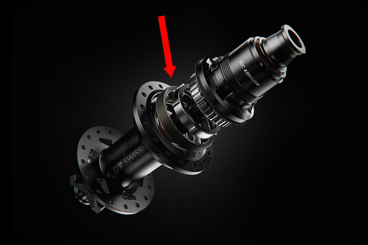 DT Swiss Ratchet DEG DF vrijloop pedaalterugslag pedal kickback