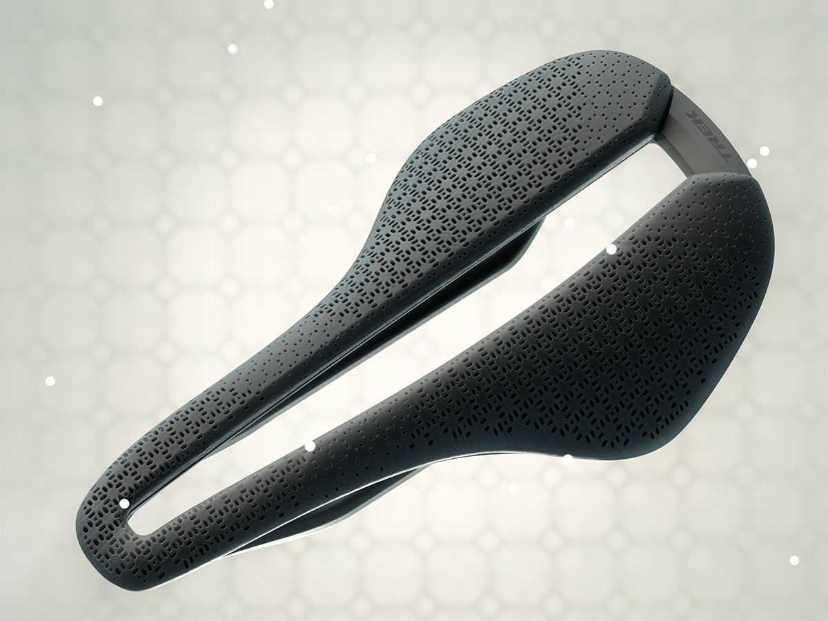 Trek Aeolus AirLoom zadel met 3D geprint zadeldek