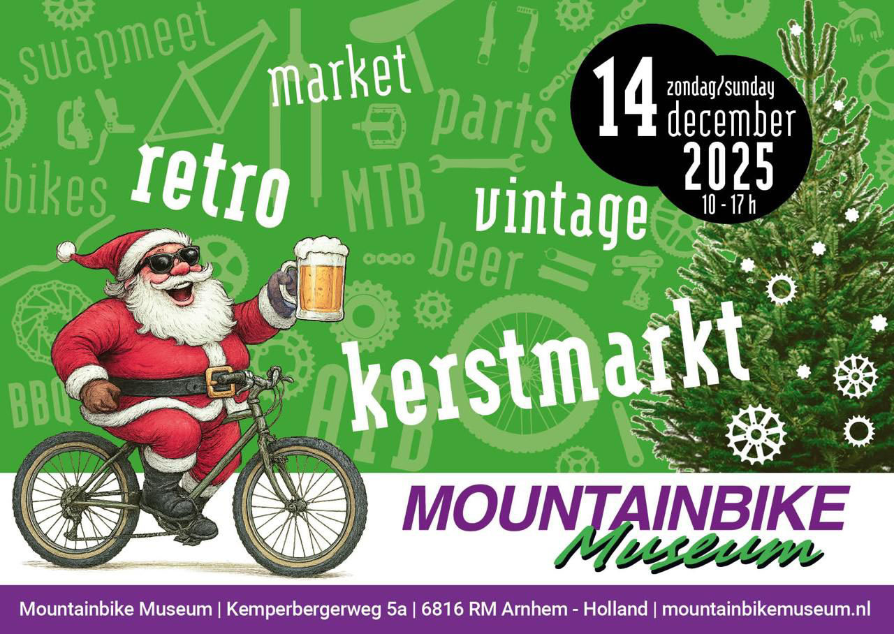 Mountainbike Museum Kerstmarkt 2025 – MTB Museum, retro mtb, atb, ruilen, verkopen, Jeroen van Roekel