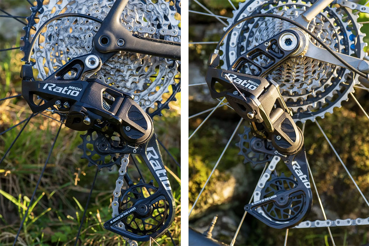 Ratio Mech derailleur voor 11, 12, en 13 speed compatibel met Sram en Shimano – UDH fullmount en reguliere montage