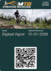 MTB-vignet Utrechtse Heuvelrug – digitaal jaarvignet voor 10 routes