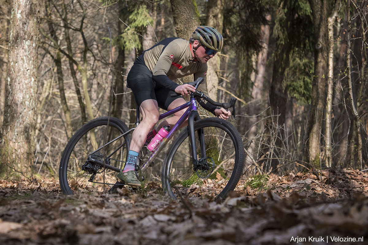 Vergelijking 32 inch en 28 inch wiel op gravelbike