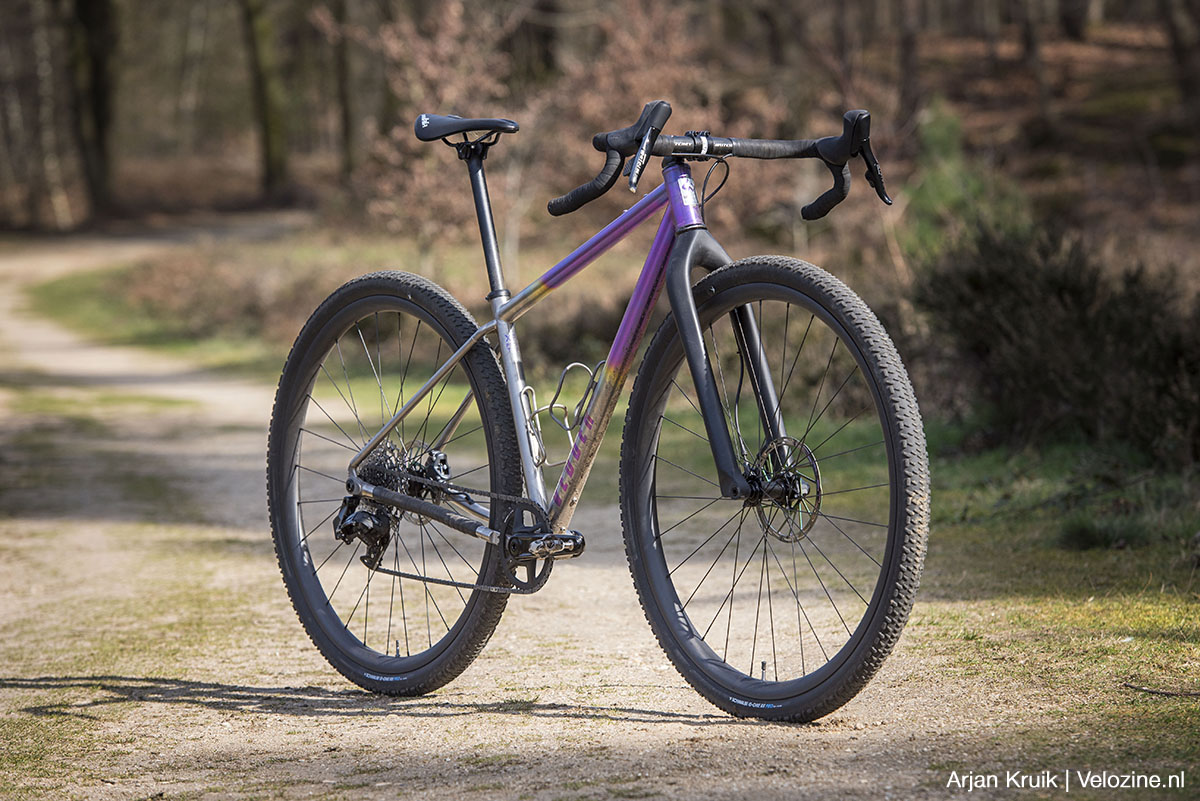 Vergelijking 32 inch en 28 inch wiel op gravelbike