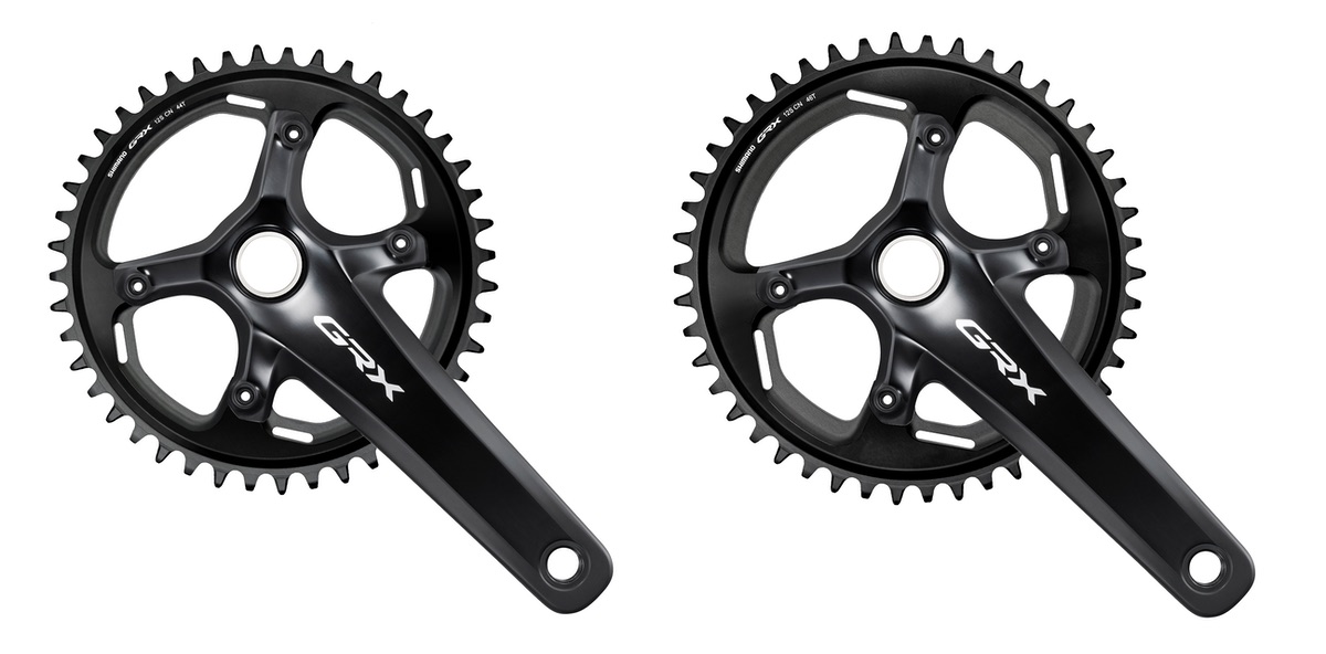 Shimano introduceert 44 en 46-tands kettingbladen en kortere cranks voor GRX-gravelgroep