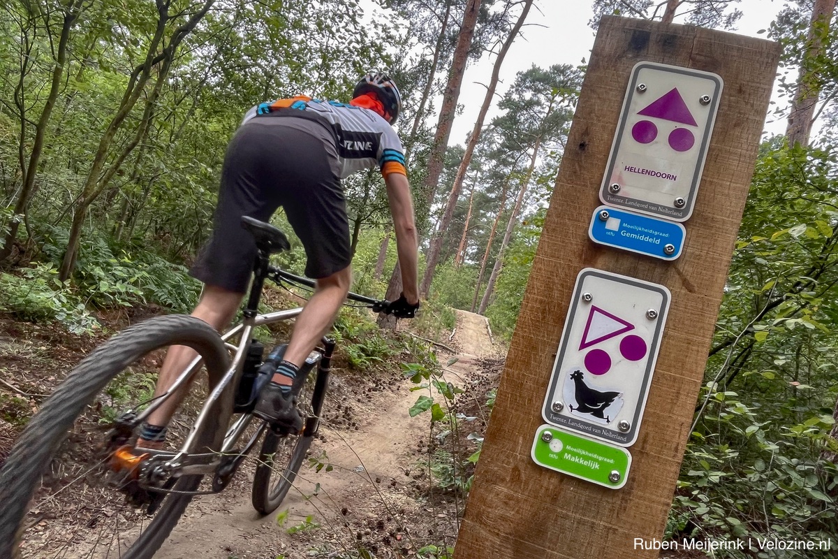 Mountainbikeroute Hellendoorn uitgebreid met een korte extra lus