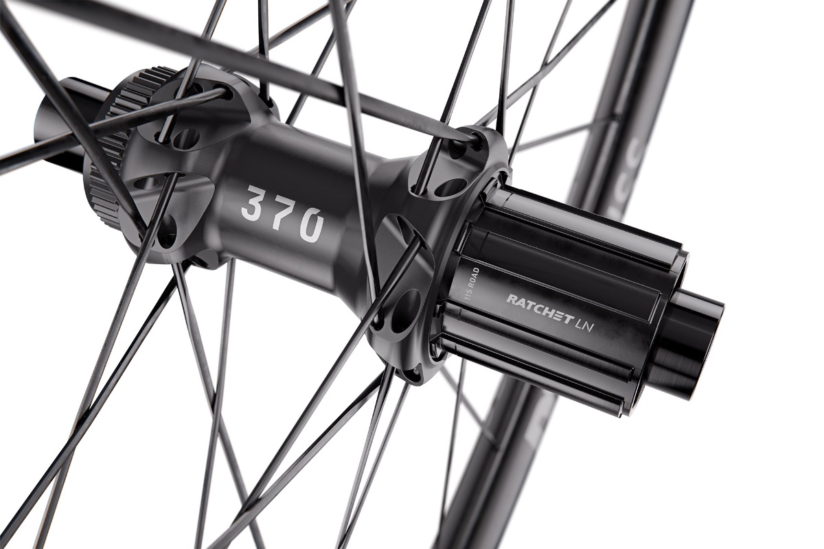 DT Swiss 370-achternaaf met Ratchet LN vrijloop