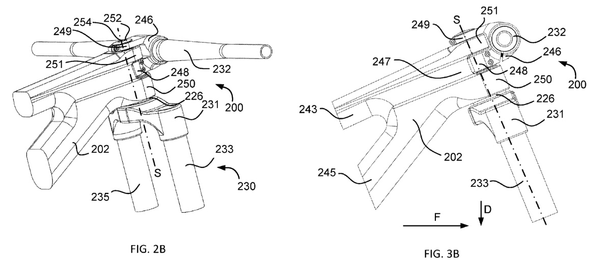 Sram patent voor thru head tube stuurpen US20260264797
